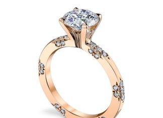 Engagement Rings & Wedding Rings : Rose Gold Petite Lace Ring…