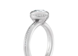 Engagement Rings & Wedding Rings : Steller Zero Cool Engagement Ring, another view… love the diamonds around the …