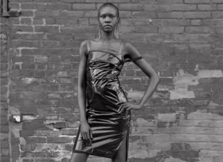 Fashion : alek wek by ethan james green for helmut lang