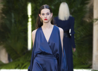 Fashion : blue darling GALIA LAHAV couture gown,