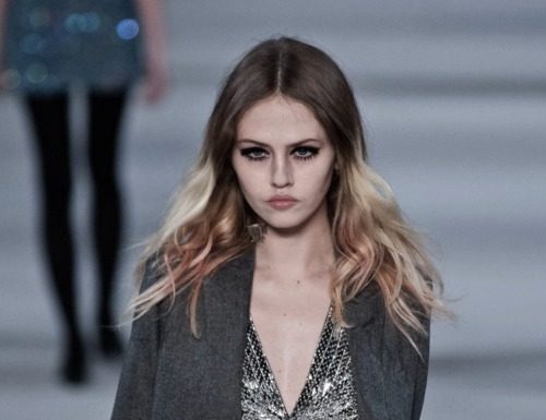 Fashion : fashiondailymag:
hot hot hot. SAINT LAURENT fall 2014…