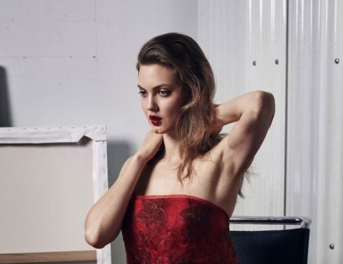 Fashion : Lindsey Wixson @ Zac Posen Fall 2017 Ready-to-Wear
