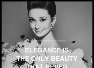 Fashion Quotes : #Elegance is the only beauty that never fades. #AudreyHepburn #quotes…