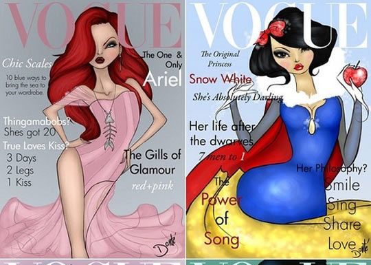 Fashion Quotes : If Disney Princesses were on Vogue…