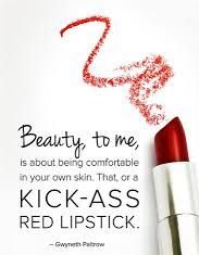 Fashion Quotes : Kick-ass RED LIPSTICK. TRUE THAT….
