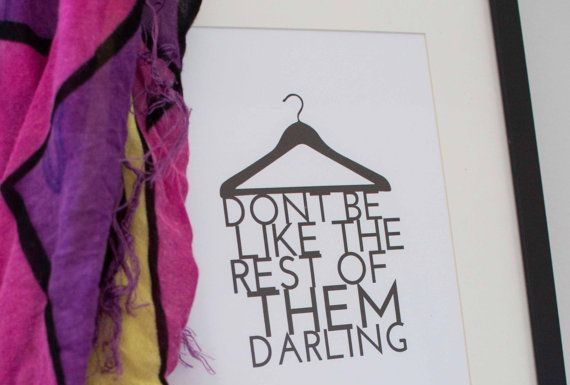 Fashion Quotes : Printable Quote art // typography, kate spade, fashion quote, chanel quote, quot…
