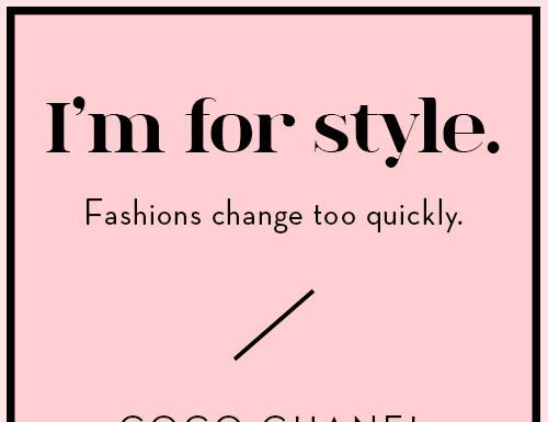 Fashion Quotes : Wise Words from Coco Chanel (Design*Sponge)