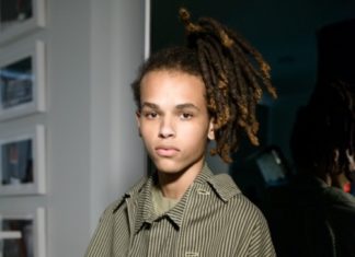 Fashion : Sweet face. Don Lee backstage at Gustav Von Aschenbach #nyfwm…