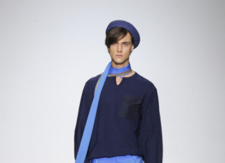 Fashion : these fantastic blues. GENERAL IDEA SS18 NYFW:Men’s. (ph maria…