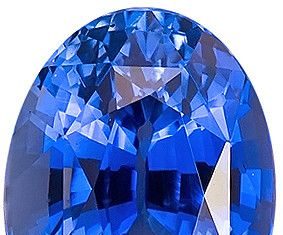 Loose Diamond : Blue Sapphire Loose Gemstone, Oval Cut, 9.1 x 6.7 mm, 3.07 Carats at BitCoin Gems