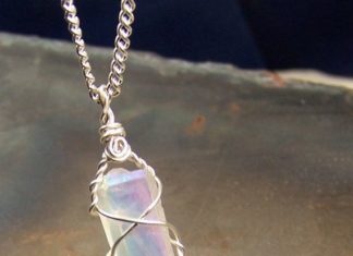 Loose Diamond : Wire wrap Crystal Angel Aura wire wrap Sterling by mandalarain, $28.00…