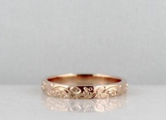 Luxury Jewelry 2017/2018 : 14K Rose Gold Wedding Band Design Band by EngagedJewelry on Etsy, $595.00…