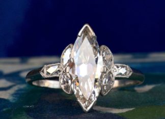 Luxury Jewelry 2017/2018 : 1920s Art Deco Marquise Ring