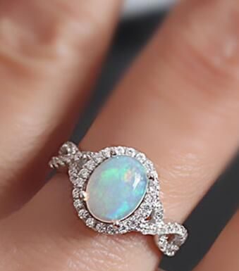 Luxury Jewelry 2017/2018 : 2016 new sparkle and classic opal ring httpwww.jewelsin.comp-gorgeous-and-spar…