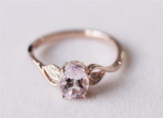 Luxury Jewelry 2017/2018 : 6x8mm Oval Morganite Ring Diamond Morganite by AbbyandWills