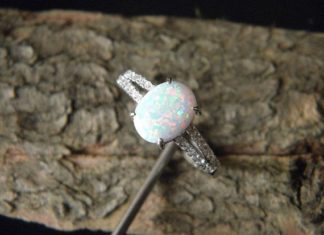 Luxury Jewelry 2017/2018 : 925 Sterling Silver opal ring, Opal Gemstone ring, Opal ring, October Birthstone ring, Opal Crystal ring, Adjustable ring