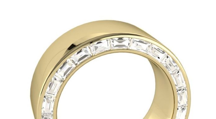 Luxury Jewelry 2017/2018 : Arclight ring, gold with diamonds….