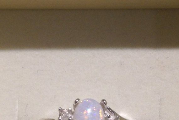 Luxury Jewelry 2017/2018 : Australian Opal Ring Genuine Orange and Blue by OpalEmbers, $119.00…