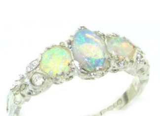 Luxury Jewelry 2017/2018 : Bague pour Femme en Argent fin 925/1000 sertie d’ Opale – Taille – Tailles 50 à 64 disponibles: Amazon.fr: Bijoux