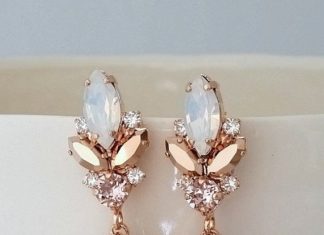 Luxury Jewelry 2017/2018 : Blush chandelier earrings,Blush Bridal earrings,Morganite earrings,Bridal earrin…