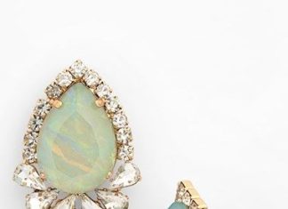 Luxury Jewelry 2017/2018 : BP. Crystal Framed Teardrop Stud Earrings (Juniors) | Nordstrom