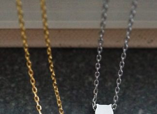 Luxury Jewelry 2017/2018 : Cute Dainty Personalized kitty cat necklace from EarringsNation for cat lovers…