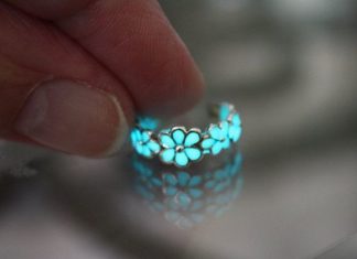 Luxury Jewelry 2017/2018 : Daisies Sterling Silver TOE Ring “GLOW in the DARK”