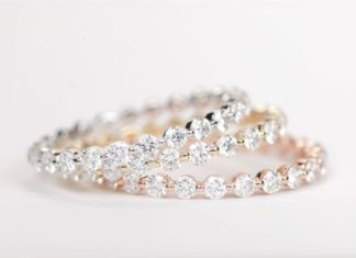 Luxury Jewelry 2017/2018 : Diamond Wedding Band 14K Yellow Gold