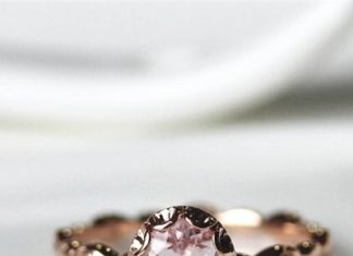 Luxury Jewelry 2017/2018 : Halo Oval 14K Rose Gold Pink Morganite Ring with 0.031ct Diamond Wedding Ring /Engagement Ring/ Promise Ring/ Anniversary Ring/Stackable