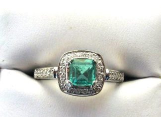 Luxury Jewelry 2017/2018 : Handmade Engagement Ring Genuine Tanzanite Diamonds 14k White Gold Fine Jewelry Custom 1/2 5 6 7 8 9 Purple Blue Aqua