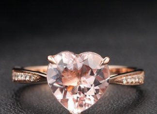 Luxury Jewelry 2017/2018 : Heart Ring Series – Vintage Style 8mm Heart-Shaped Morganite….sooo cute!!…