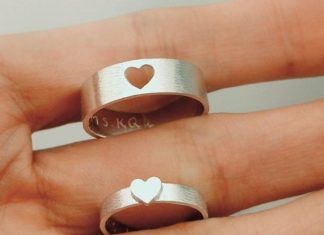 Luxury Jewelry 2017/2018 : Matching Promise Rings, Personalized Couple Rings, Promise Rings For Couples, Couple Ring Set, For Her, For Him