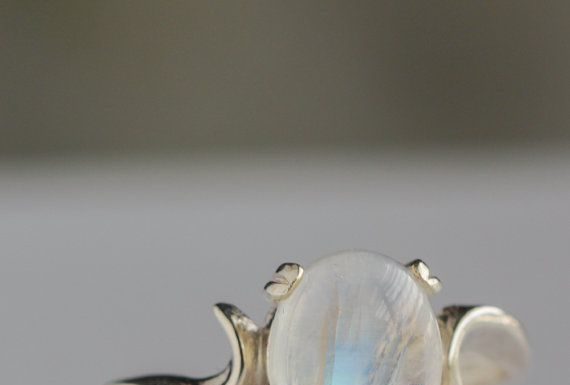 Luxury Jewelry 2017/2018 : Moonstone Ring in Sterling Silver by 36ten on Etsy…