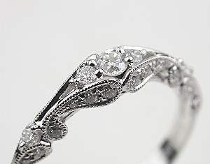 Luxury Jewelry 2017/2018 : Swirling Diamond Wedding Band, RG-1750wbwy