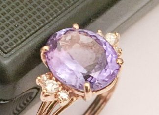 Luxury Jewelry 2017/2018 : Tanzanite with Diamonds Ring Engagement Wedding Art Moderne Vintage Jewelry