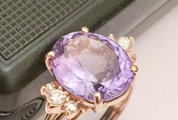Luxury Jewelry 2017/2018 : Tanzanite with Diamonds Ring Engagement Wedding Art Moderne Vintage Jewelry