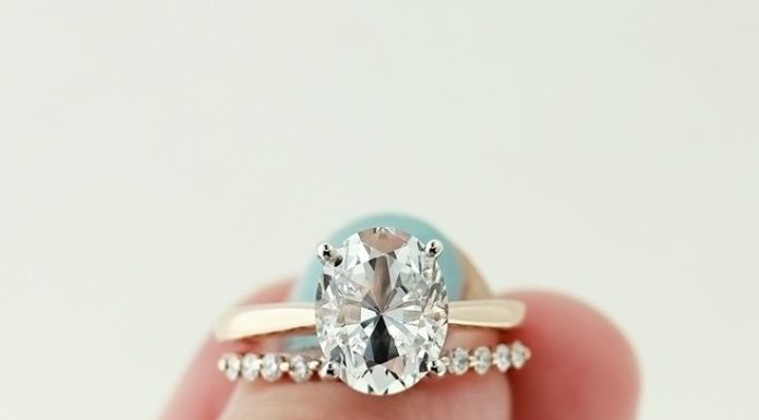 Luxury Jewelry 2017/2018 : This oval cut custom rose gold engagement ring is perfection paired with the del…