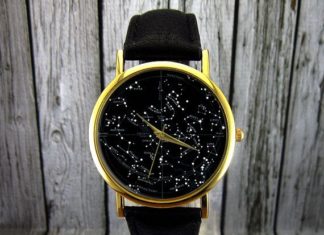 Luxury Jewelry 2017/2018 : Vintage Constellation Watch | Leather Watch | Ladies Watch | Mens Watch | Gift Idea | Custom Watch | Fashion Accessory | Northern Hemisphere