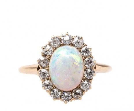 Luxury Jewelry 2017/2018 : Vintage Opal Engagement Ring…