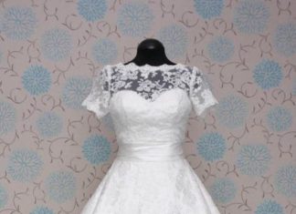 Short Wedding Dresses : 2015 New Short Lace Wedding Dresses Bridal Gown Stock Size6/8/10/12/14/16/18/20+