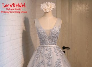 Short Wedding Dresses : Aliexpress.com : Buy Elegant A Line Pearls Silver Applique Mini Lace Cocktail Dresses 2016 Low V Back Short Party Prom Gowns robe de cocktail TC12 from Reliable dresses for big ladies suppliers on LaceBridal | Alibaba Group