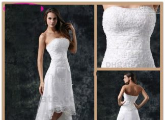 Short Wedding Dresses : best beach wedding dress hi lo | High Quality white hi lo wedding dress- Buy whi…