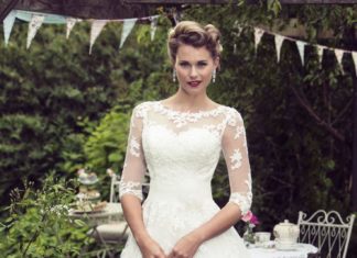 Short Wedding Dresses : Bonnie – Brighton Belle collection by True Bride brings you this stunning bridal…