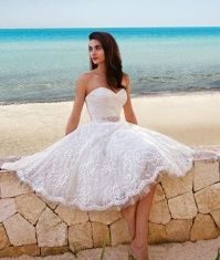 Short Wedding Dresses : Demetrios Platinum Style DP234 by Demetrios – Sitting…