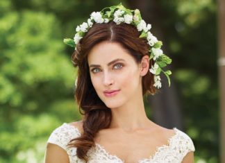 Short Wedding Dresses : Enchanting by Mon Cheri Spring 2017 Wedding Gown Collection – Style No. 117185 -…