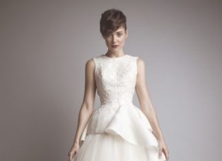 Short Wedding Dresses : Gorgeous tea length wedding dress- Ashi Studio…