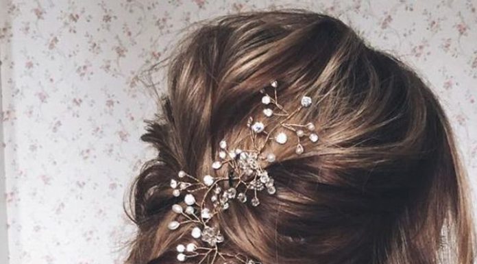 Trendy Hair Style : 20 Elegant Wedding Hairstyles with Exquisite Headpieces