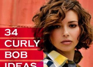 Trendy Hair Style : 34 Curly Bob Ideas