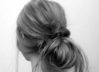 Trendy Hair Style : messy bun….