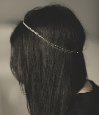 Trendy Hair Style : Silver Headband…